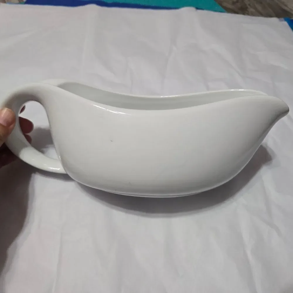 Target home collection white ceramic gravy boat